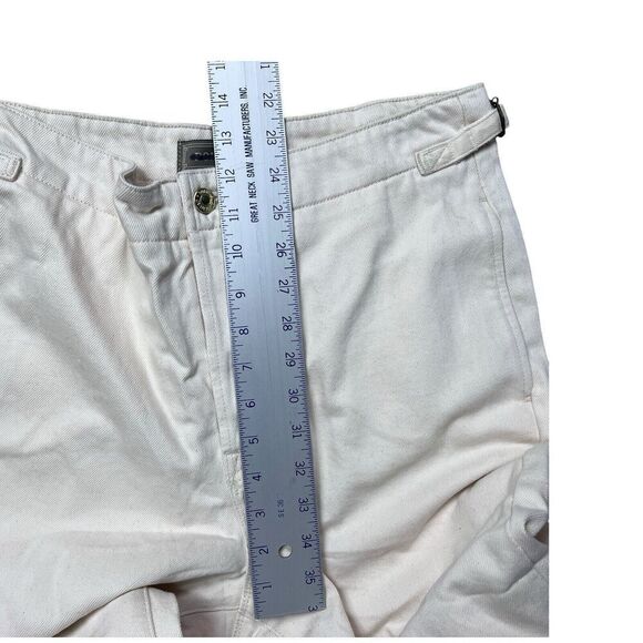 J Crew Jeans Womens 29 Cream Point Sur Side Tab Trouser Ecru Wash BY093 Wide Leg - Picture 12 of 16